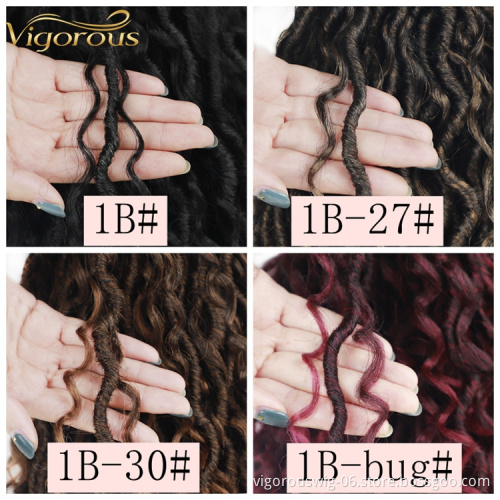 Vigorous yarn crochet machine jumbo braiding hair afro kinky curly hair crochet dreadlocks faux locs synthetic hair extensions